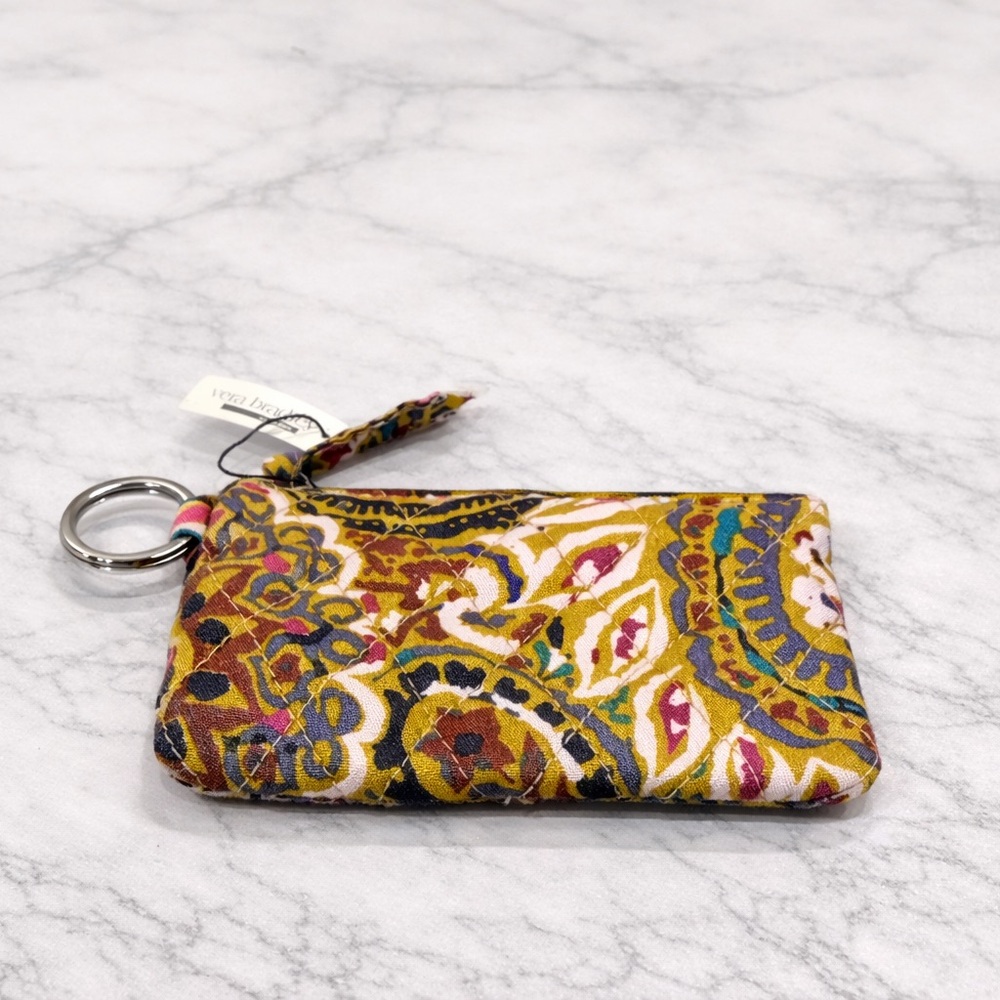 Vera Bradley Colorful Patterned Keychain Wallet boho NWT